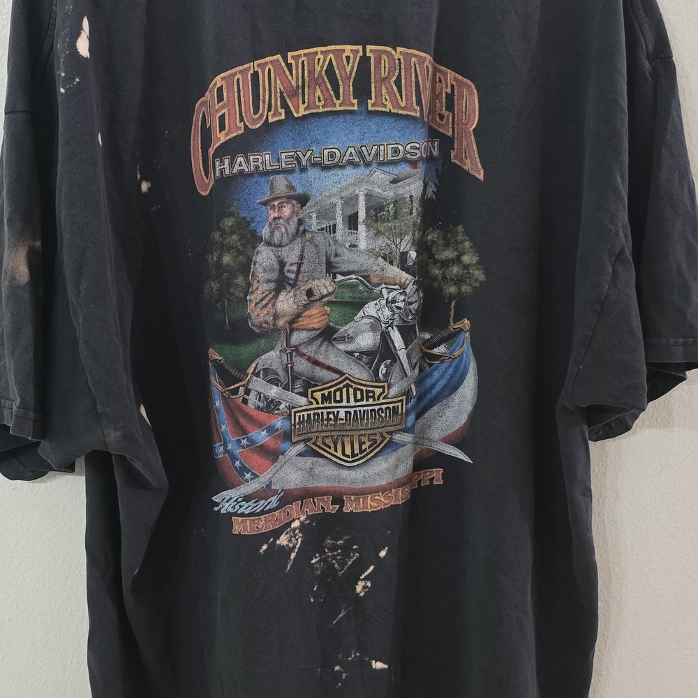 Harley-Davidson Charcoal Tee with Eagle Graphic XXL 2007 - Picture 3 of 5